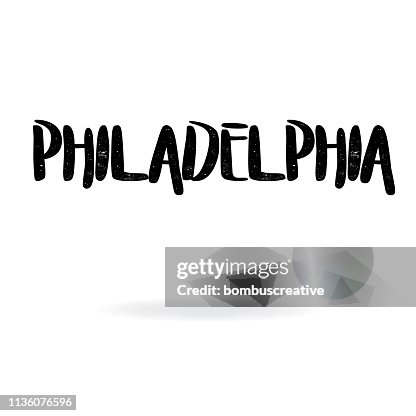 Philadelphia Lettering Design High-Res Vector Graphic - Getty Images