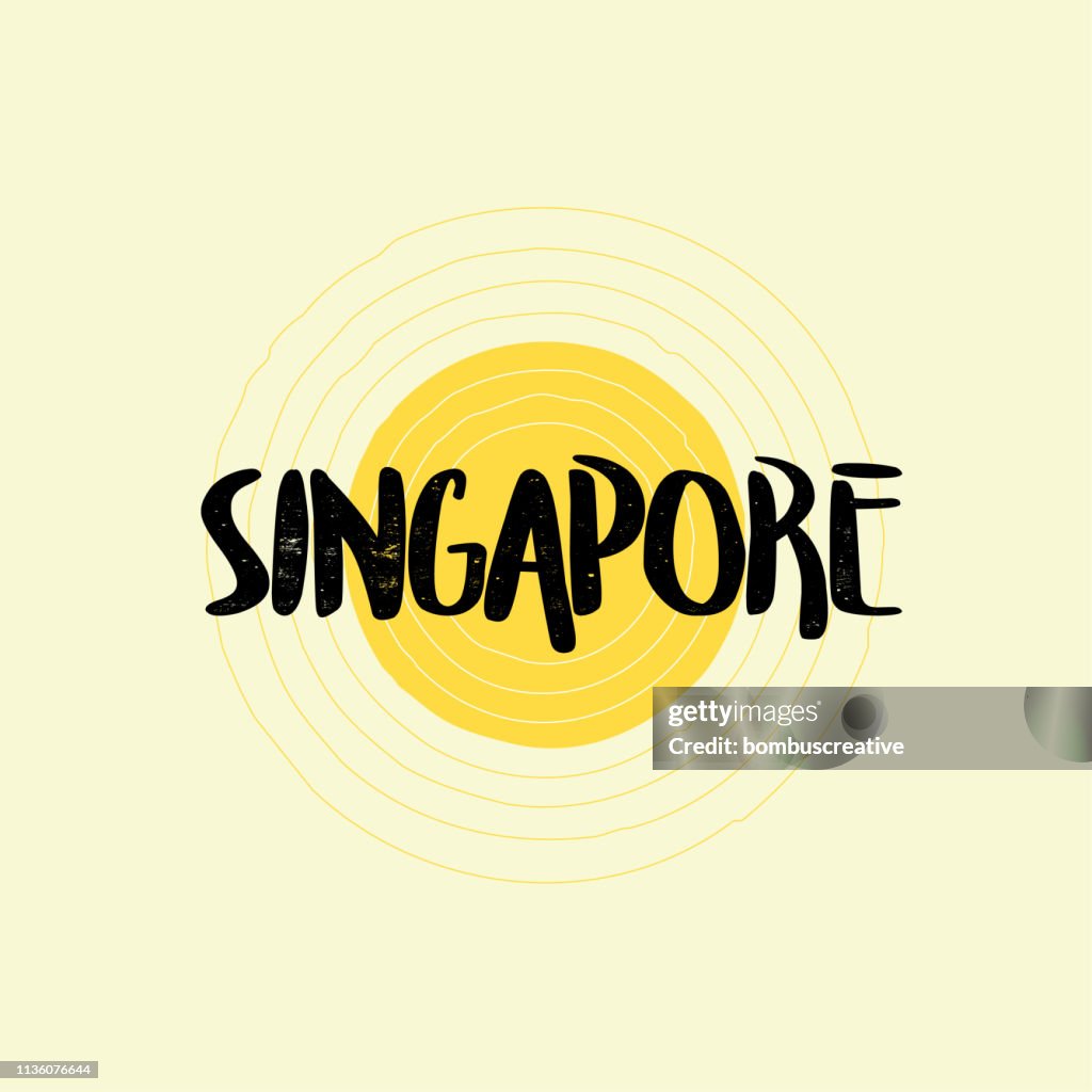 Singapore Lettering Design
