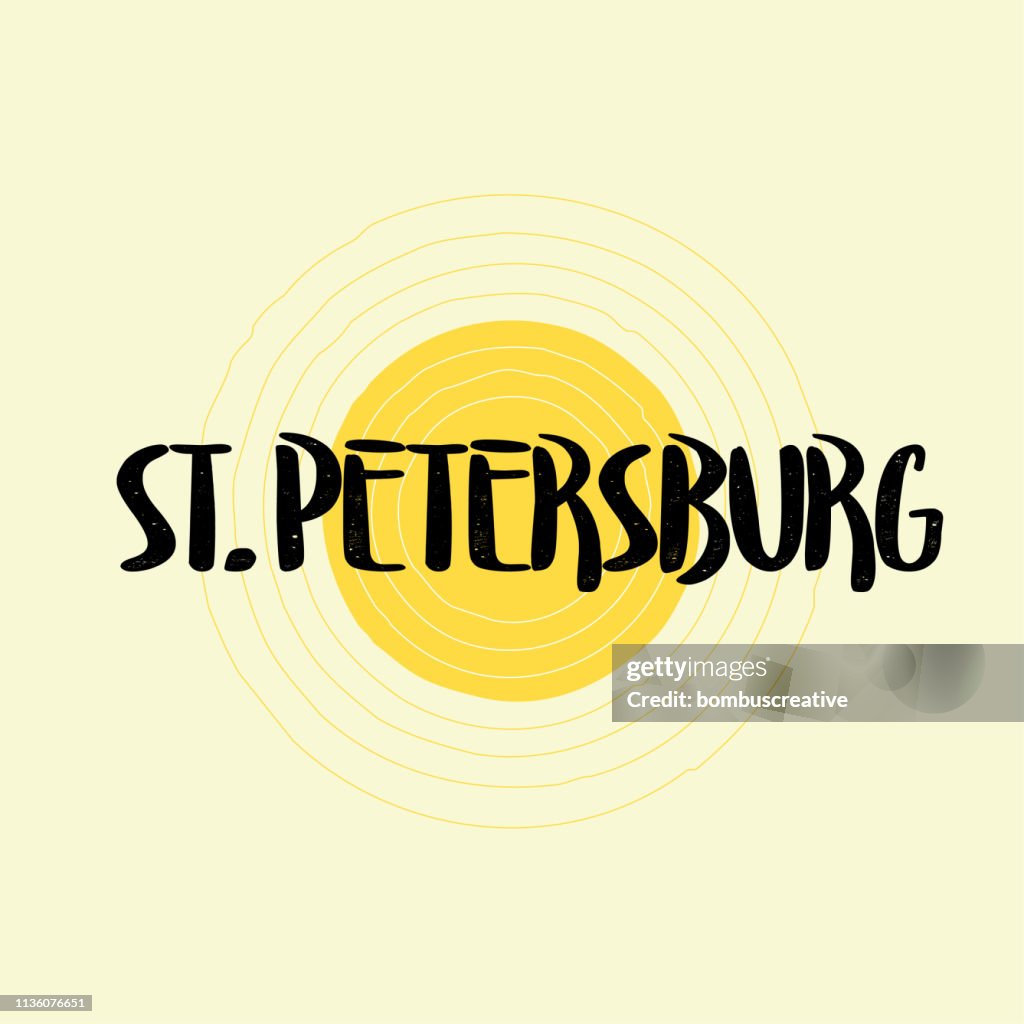 St. Petersburg Lettering Design
