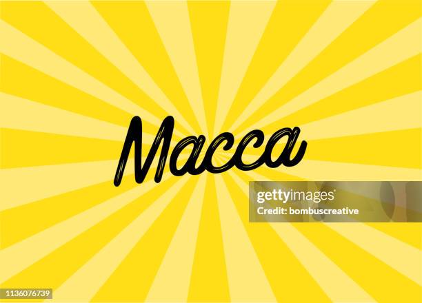 macca lettering design - macquarie island stock illustrations
