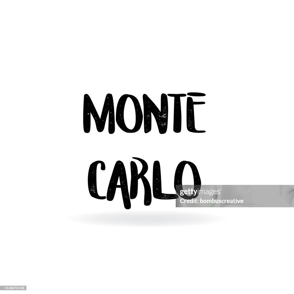 Monte Carlo lettering design