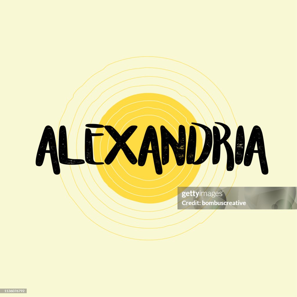 Alexandria Lettering Design