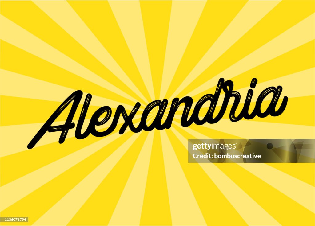 Alexandria Lettering Design