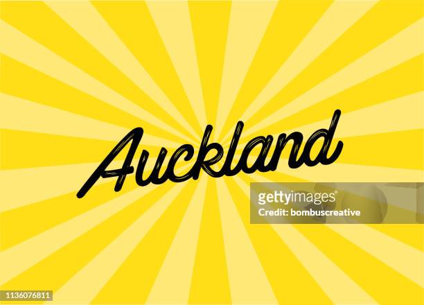 auckland lettering design - auckland stock illustrations