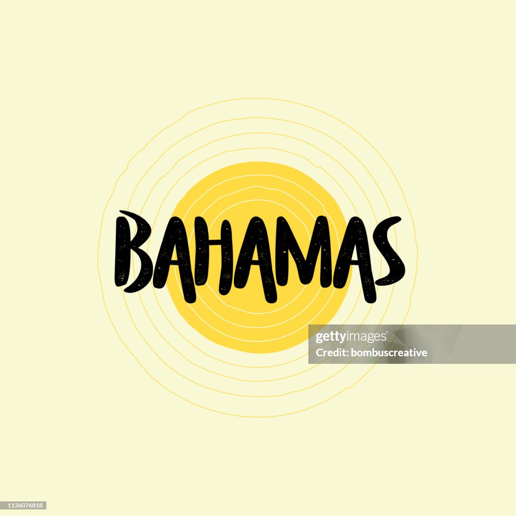 Bahamas Script Bahamas Lettering Design High-Res Vector Graphic - Getty Images