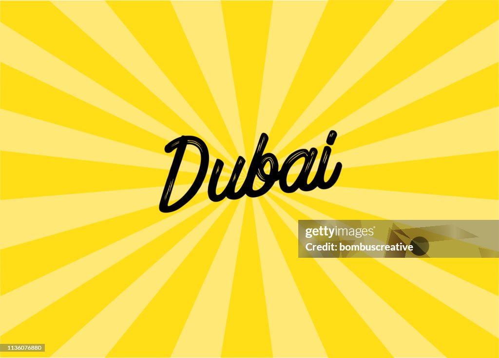 Dubai Lettering Design