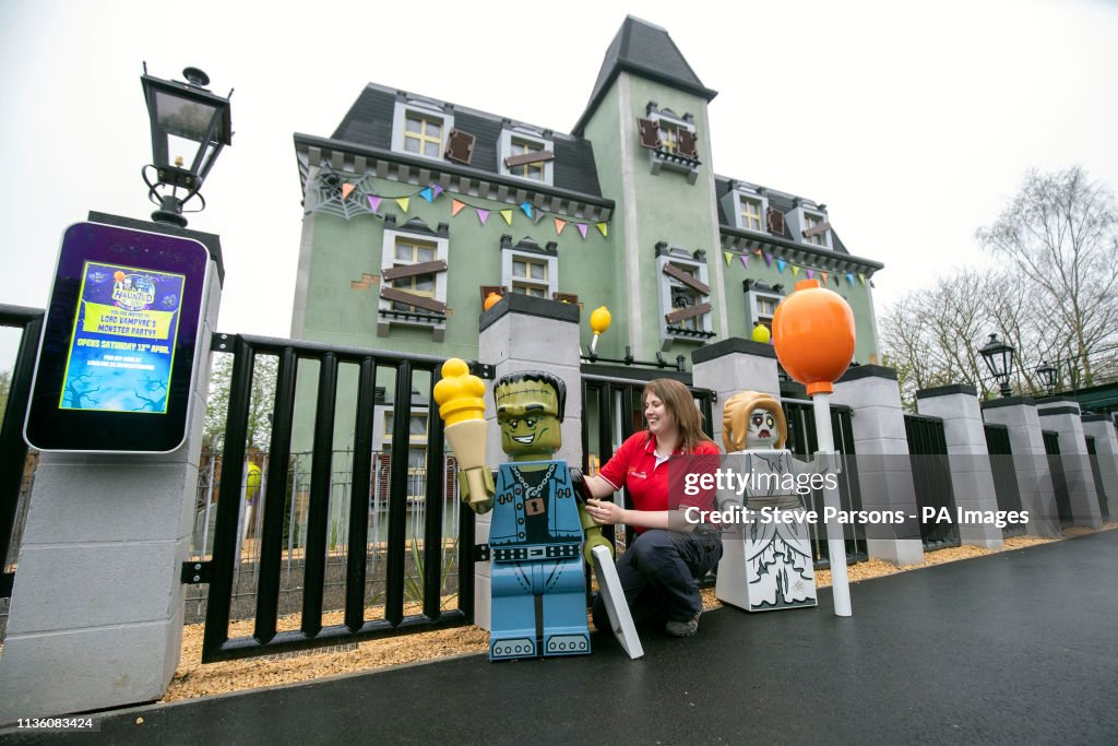 Legoland model maker April Lander puts the finishing touches for