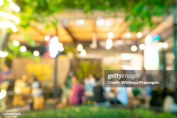 restaurant blurred background - blurred motion restaurant stock pictures, royalty-free photos & images