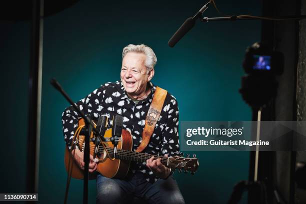 Portrait of Australian musician Tommy Emmanuel, photographed in Bath, England on May 22, 2018.