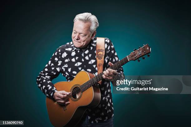Portrait of Australian musician Tommy Emmanuel, photographed in Bath, England on May 22, 2018.