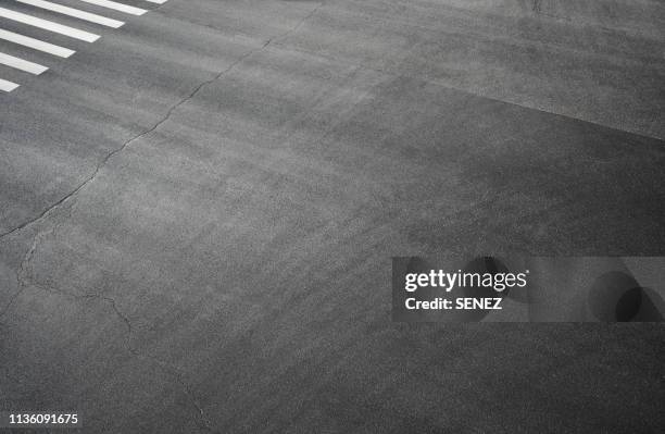 full frame shot of asphalt road - street elevated view stock pictures, royalty-free photos & images