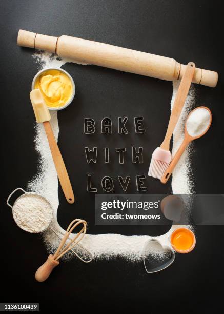 Baking Book Stack Stacked Cookbooks Photos and Premium High Res Pictures - Getty Images