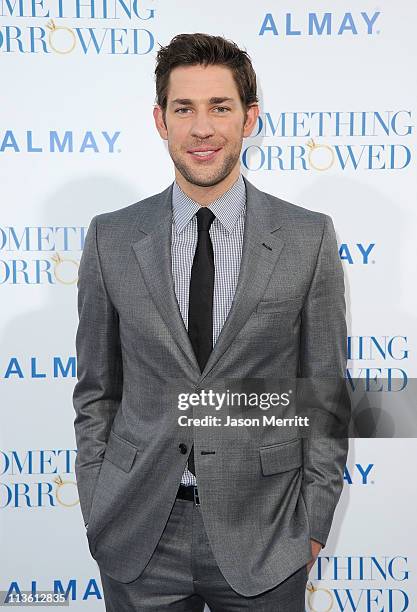 Actor John Krasinski arrives at the premiere of Warner Bros. 'Something Borrowed' held at Grauman's Chinese Theatre on May 3, 2011 in Hollywood,...