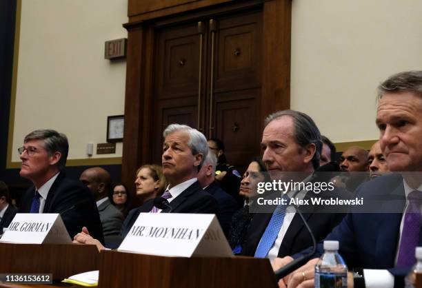 Michael Corbat, chief executive officer of Citigroup Inc., Jamie Dimon, chief executive officer of JPMorgan Chase & Co., James Gorman, chief...