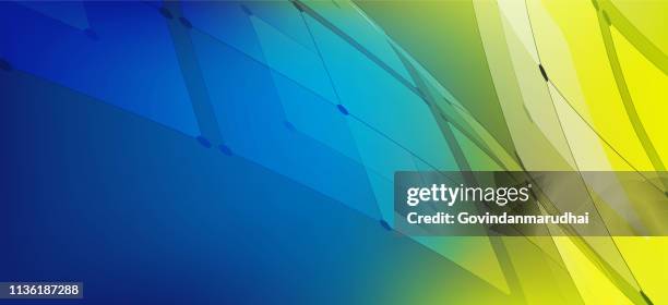 technology abstract background - blue yellow background stock illustrations