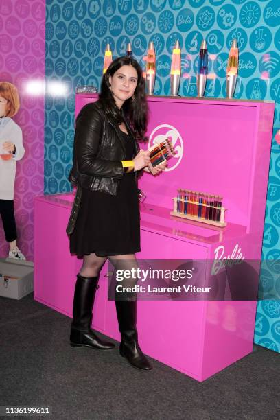 Journalist Apolline de Malherbe attends "Elle Power Girl Barbie" at La Cite des Sciences on March 16, 2019 in Paris, France.