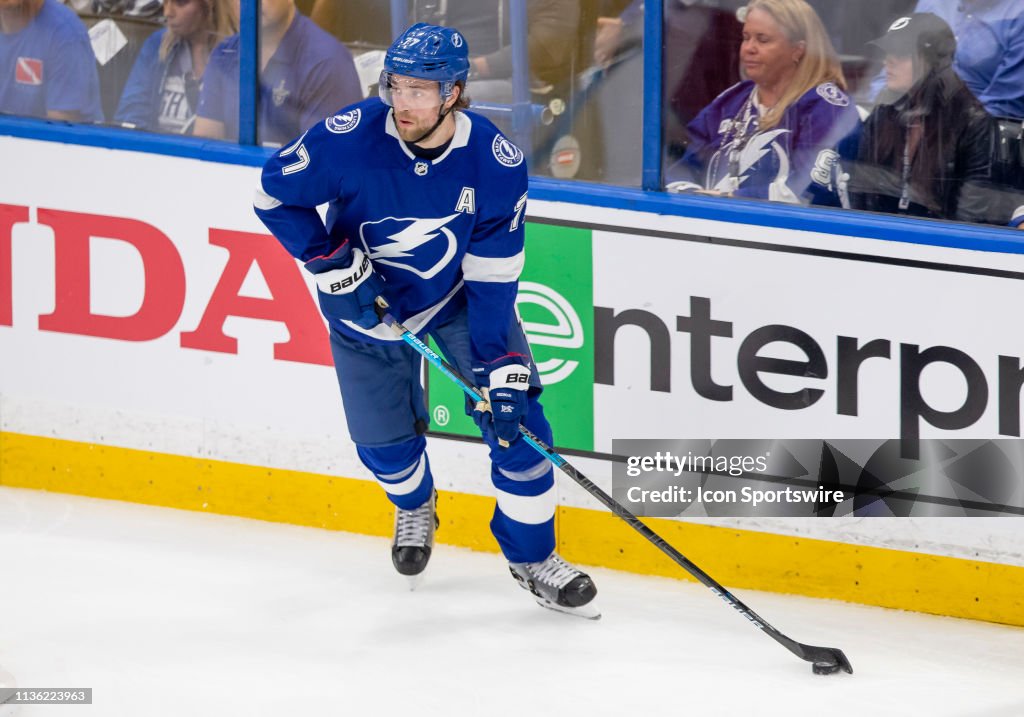 NHL: APR 10 Stanley Cup Playoffs First Round - Blue Jackets at Lightning