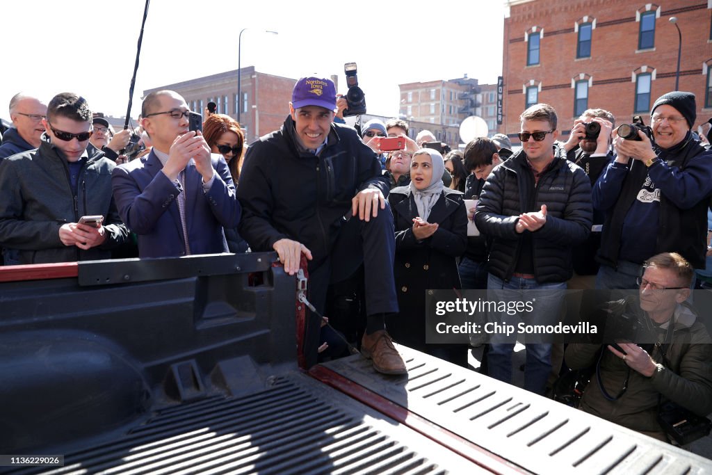 Beto O'Rourke Begins First Campaign Swing In Iowa As A Presidential Candidate