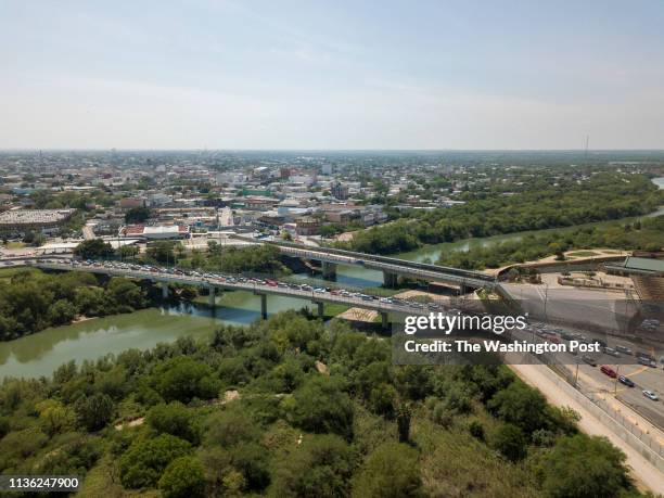 The McAllen-Hidalgo International Bridge in McAllen, TX, United States on April 4, 2019.