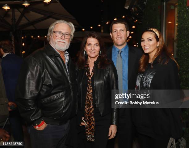 Micky Arison, Madeleine Arison, Nick Arison and Jenna Arison are seen at Dwyane Wade's One Last Dance Retirement Party at CATCH NYC on April 10, 2019...