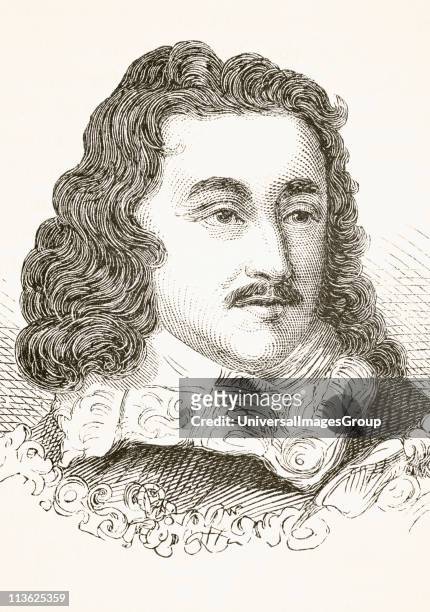 George Monck, 1st Duke of Albemarle 1608 to 1670. English soldier and politician. From The National and Domestic History of England by William Aubrey...