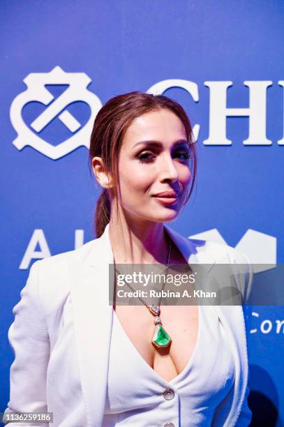 Malaika Arora attends the third edition of Chivas 18 Alchemy 2019 on March 16, 2019 in New Delhi, India.