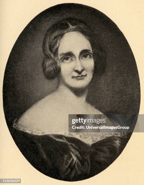 Mary Wollstonecraft Shelley, 1797-1861. English novelist From an engraving by Richard Rothwell.