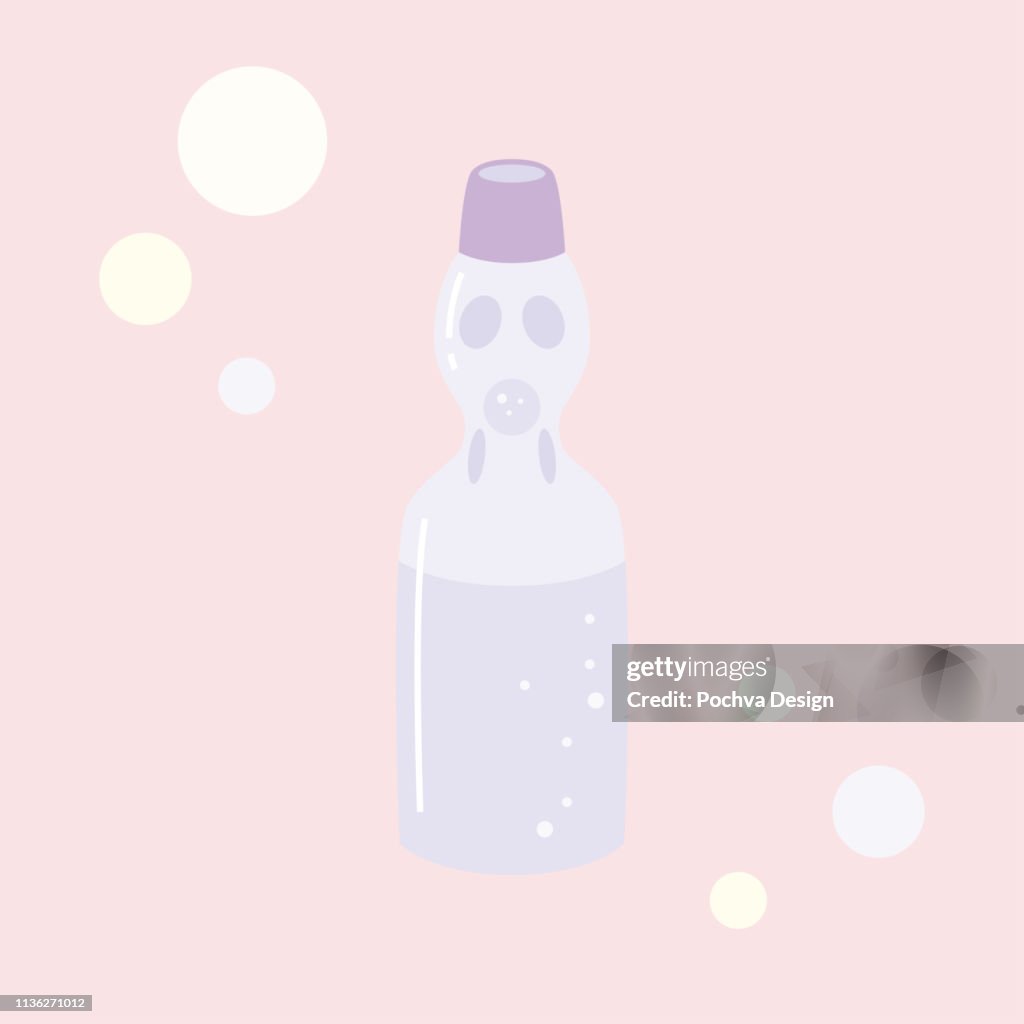 Japanese Ramune vector illustration