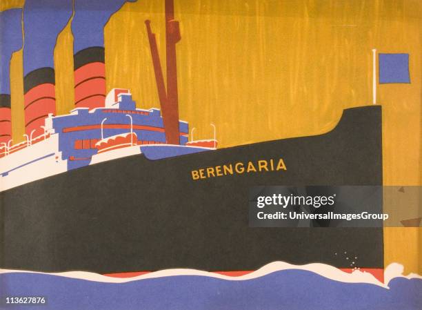 Cunard Line promotional brochure for "Berengaria" circa 1930