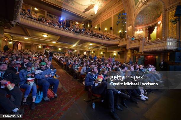 General view of the audience viewing the 'Pet Sematary' Premiere during the 2019 SXSW Conference and Festivals at Paramount Theatre on March 16, 2019...