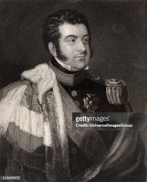 George Augustus Frederick Fitzclarence 1st Earl of Munster 1794 to 1842 Illegitimate son of William IV British Major-General Engraved by Engraved by...