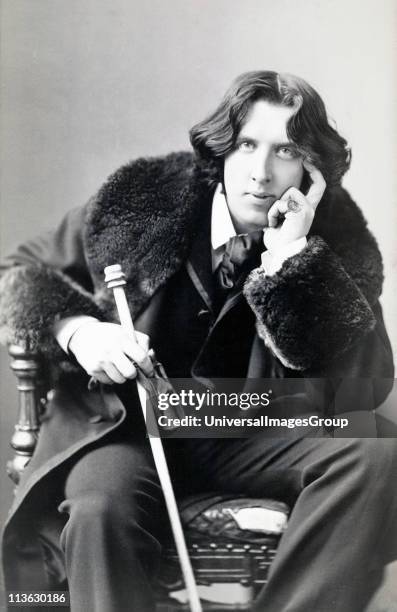 Oscar Fingal O'Flahertie Wills Wilde 1854 to 1900 Irish novelist playwright freemason wit Photograph by Napoleon Sarony