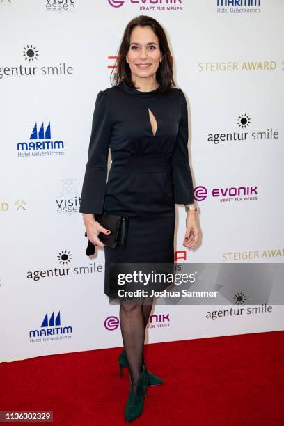 Anne Will attends the 14th Steiger Award at Zeche Hansemann on March 16, 2019 in Dortmund, Germany.