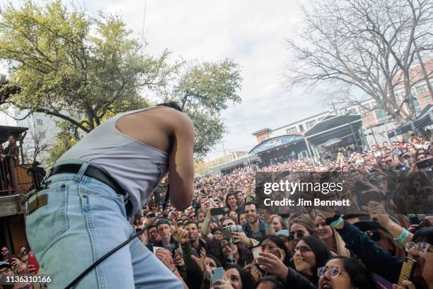 Jack Antonoff of Bleachers performs live on the rail during the 2019 SXSW Conference and Festival on March 16, 2019 in Austin, Texas.