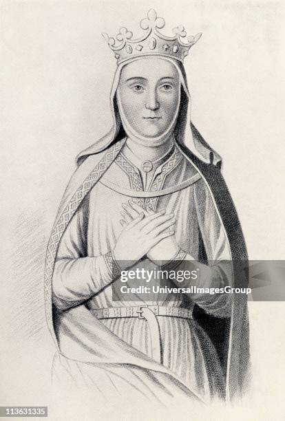 Isabella of Angouleme 1188 to 1246. Countess of Angouleme and queen consort of England through her marriage to King John. From the book Our Queen...