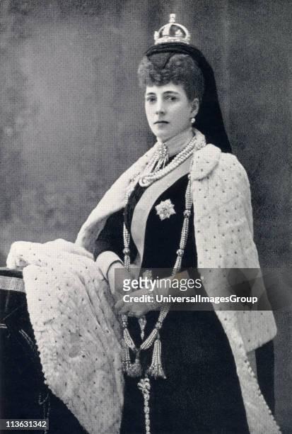 Alexandra of Denmark, 1844 to 1925. Queen of the United Kingdom and the British Dominions and Empress of India from 1901 to 1910 as the consort of...
