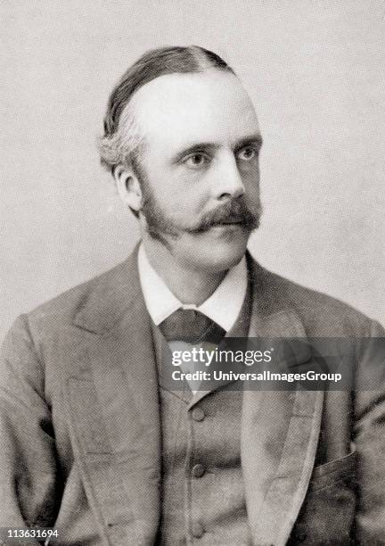 Arthur James Balfour, 1st Earl of Balfour, 1848 to 1930. British Conservative politician, statesman and Prime Minister of the United Kingdom from...