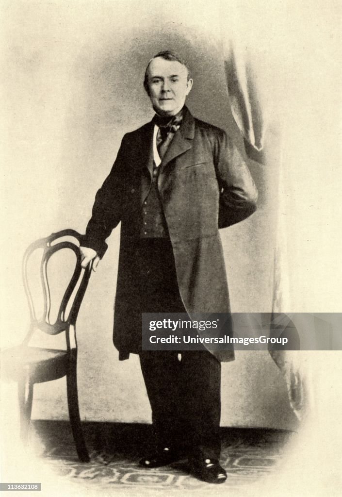 Johann Jakob Brahms, father of the German composer Johannes Brahms (1833-1897). From a photograph. Halftone.