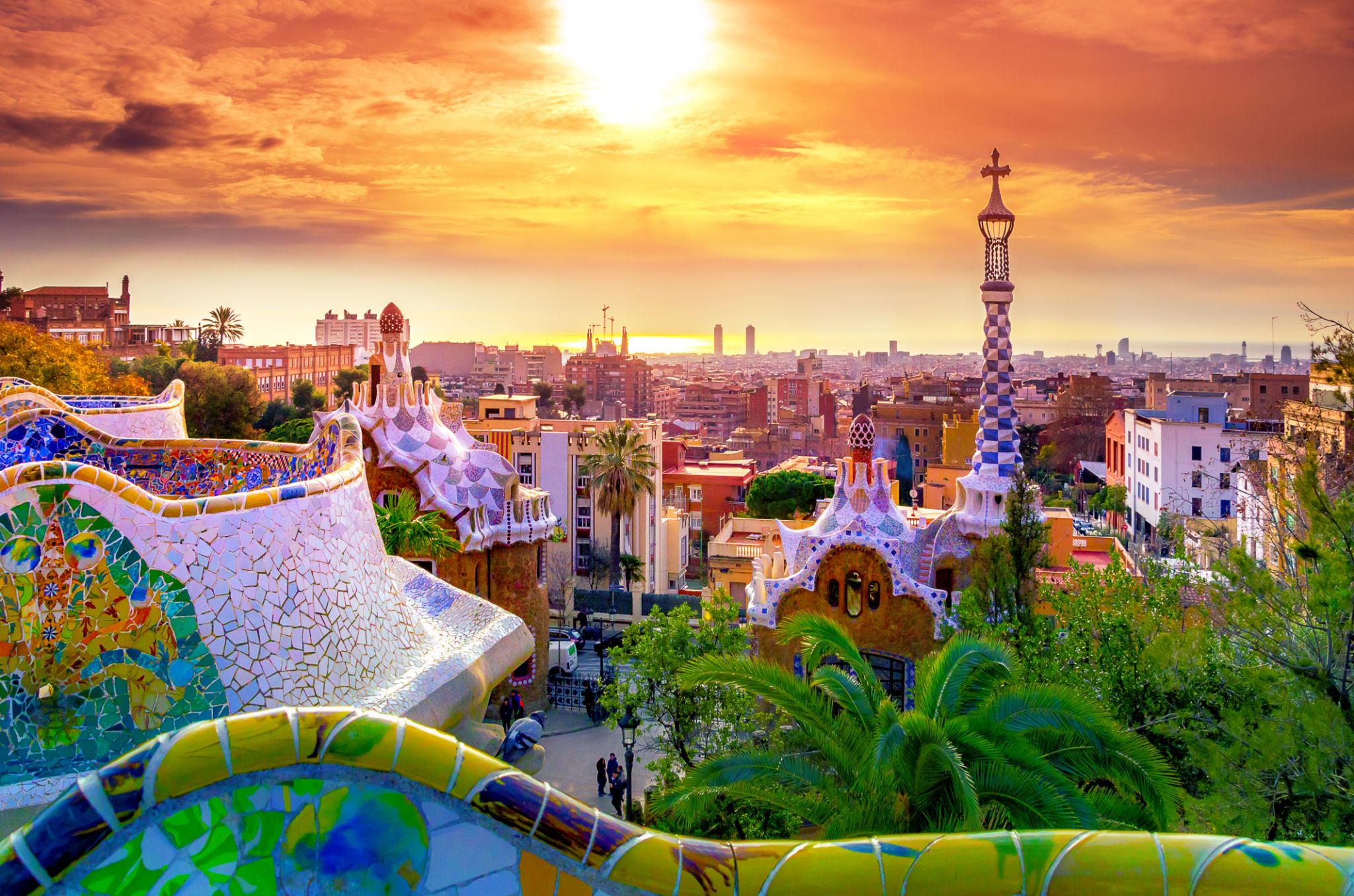 barcelona sunset