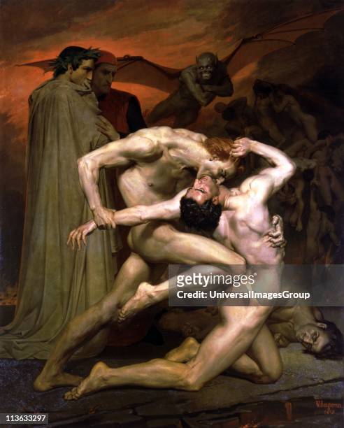 William-Adolphe Bouguereau French academic painter Dante And Virgil In Hell 1850