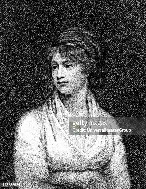 Mary Wollstonecraft English teacher, writer and feminist. Married William Godwin in 1797. Mother of Mary Shelley . After portrait by English painter...