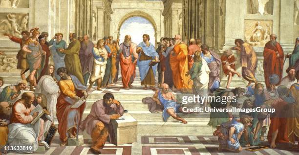 Rafael Sanzio da Urbino , better known simply as Raphael, was an Italian painter and architect of the High Renaissance ' The School of Athens' The...
