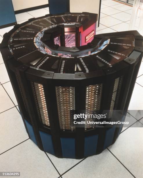 Cray-2 supercomputer. NASA photograph.