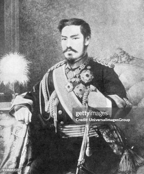 Mutsuhito Emperor of Japan from 1867. Photographing the Mikado was forbidden