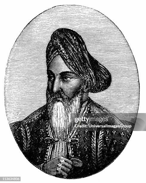 Dost Mohammad Khan ruler of Afghanistan 1826-1863. Founder of Barakzai dynasty. Wood engraving c.1880