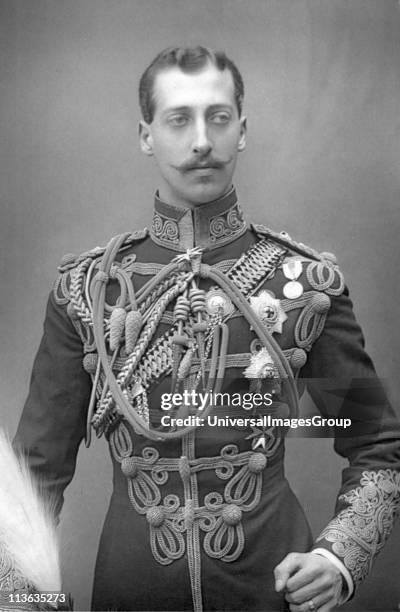 Albert Victor, Duke of Clarence Eldest son of Edward, Prince of Wales in military uniform. English prince, grandson of Queen Victoria. Photograph...