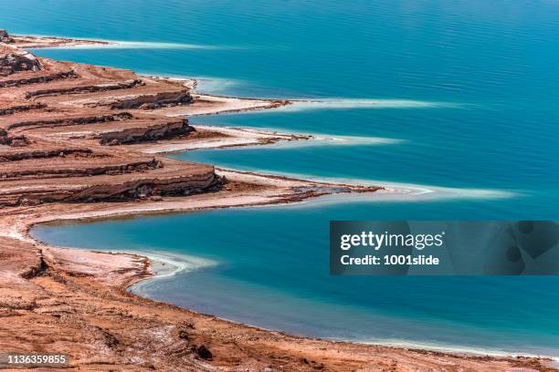 view from dead sea - jordan stock pictures, royalty-free photos & images