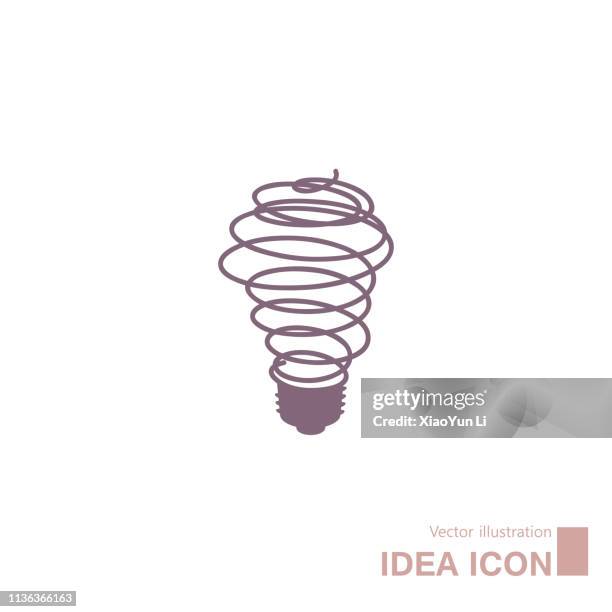 light bulb concept icon design. - coiled spring stock illustrations
