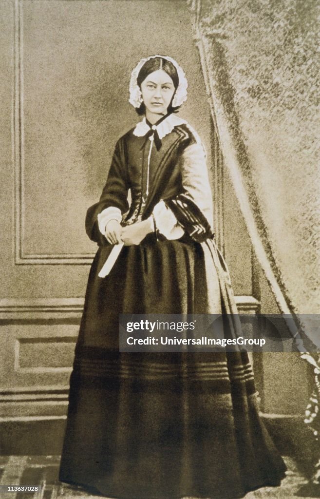 Florence Nightingale (1820-1910) English nurse, statistician and hospital reformer. From a photograph...