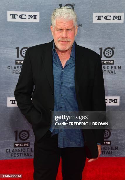 Actor Ron Perlman arrives for the 30th Anniversary Screening of "When Harry Met Sally" presented as the Opening Night Gala of the 2019 TCM Classic...